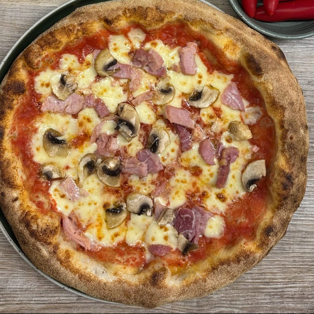 Best ham and mushroom pizza Plymouth, Best pizza Devon