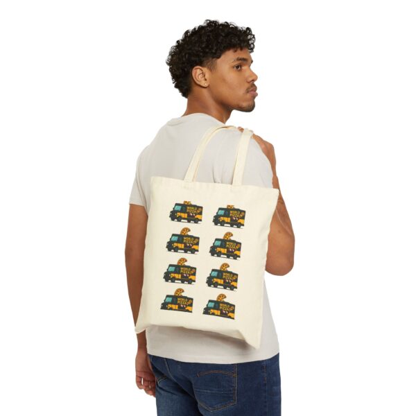 Vintage Pizza Lover Tote Bag | Eco-Friendly Shopping, Beach, Travel, Gift for Foodies, Reusable Canvas - Image 3